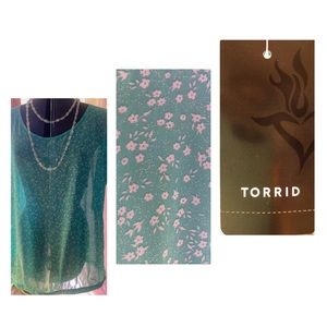 Floral Chiffon bow back top